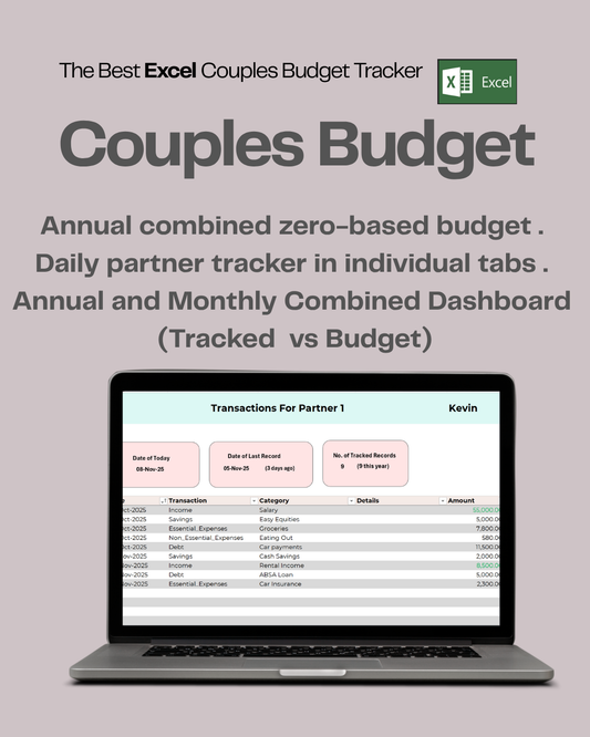 The Annual Couples Budget Tracker